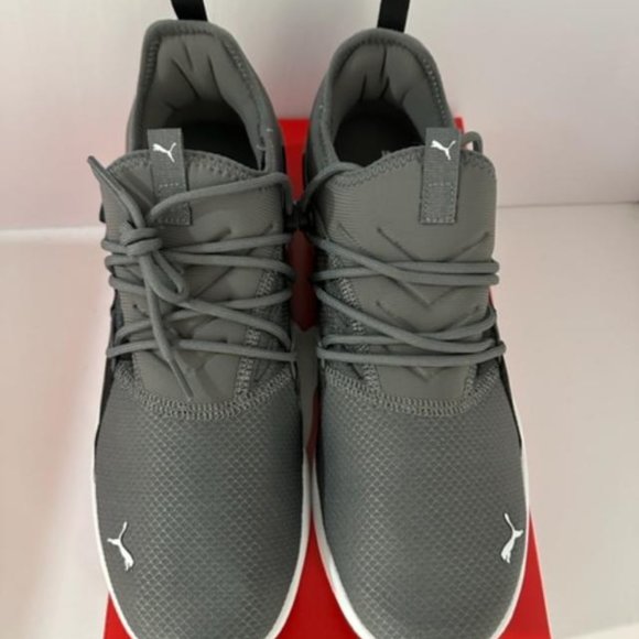 PUMA Men's Electron 2.0 Logo Mesh Lace-Up Sneakers Gray Size: 11 New In Box - Picture 4 of 6